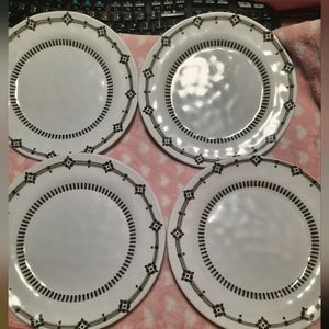 8" round plate diamond rim